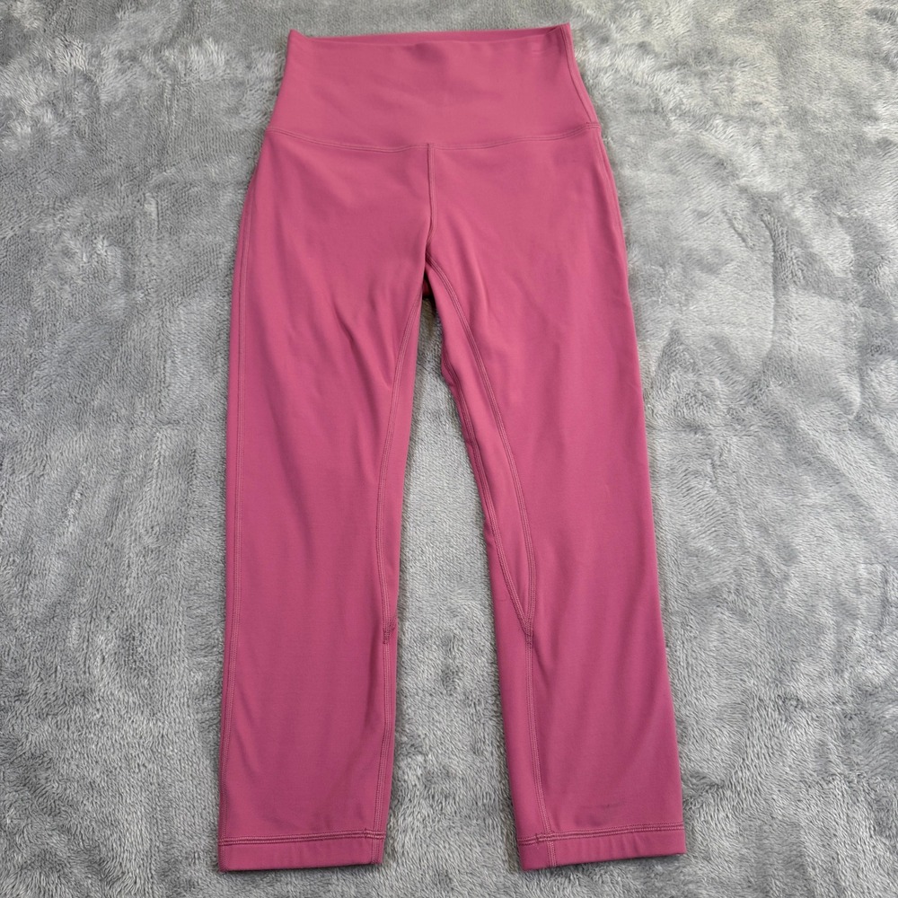Lululemon Align High-Rise Crop 21" Womens Size 4 Pink Gym Running Yoga Leggings